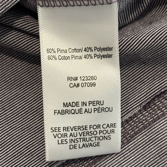 Travis Mathew Golf Polo Mens 2XL Purple Heather Pima Cotton Blend Performance - Picture 6 of 7